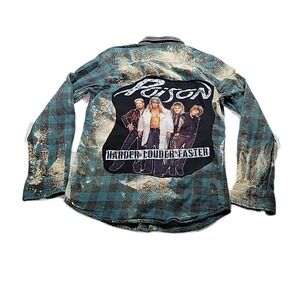 Authentic‎ 44mm Original Legendary Goods Mens Flannel SMALL- POISON